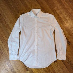 Men's TM Lewin White Cotton Twill Dress Shirt (16/35) (EUC)